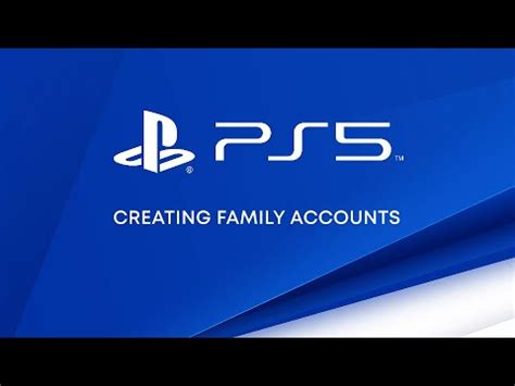 How do family accounts work on PS5?